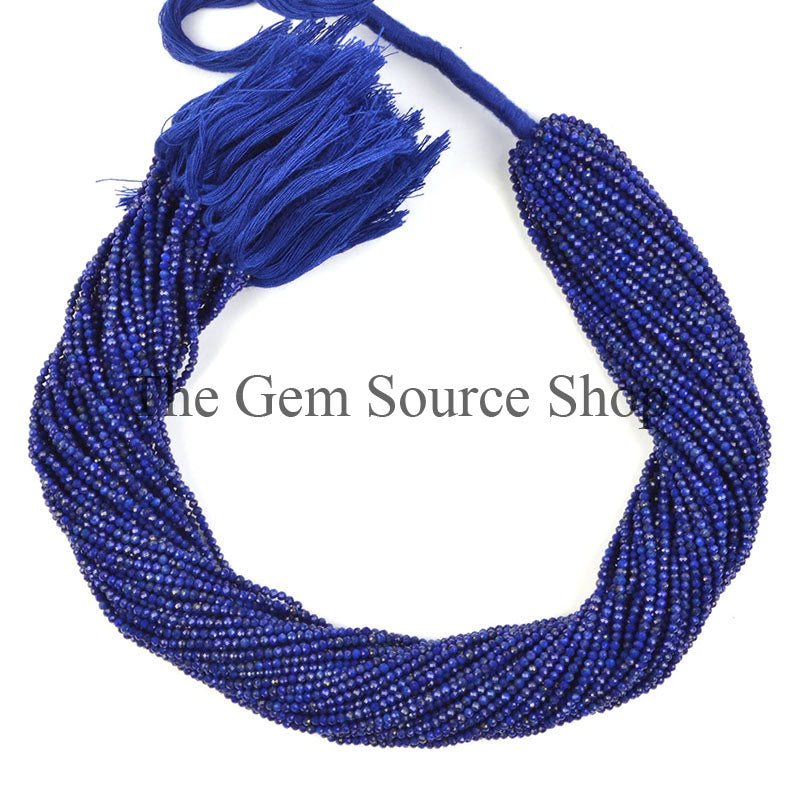 Lapis Lazuli Beads, Lapis Lazuli Rondelle Beads, Lapis Lazuli Faceted Beads, Lapis Lazuli Gemstone Beads, Lapis Beads