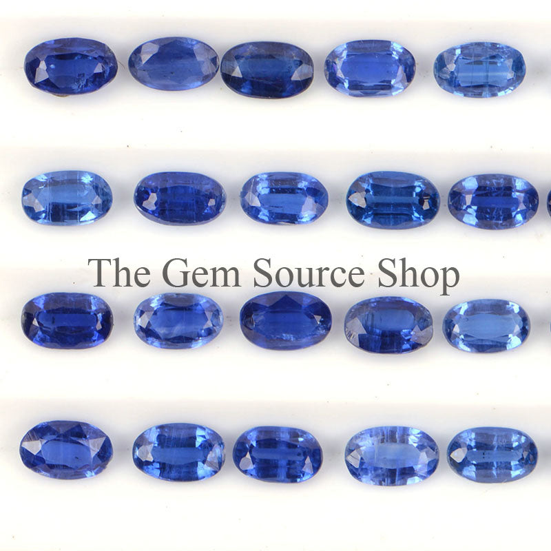 Wholesale Lot 50 Pcs, Natural Kyanite Cut Stone, Kyanite Loose Gemstone, Oval Shape Cut Stone, Loose Kyanite Stone