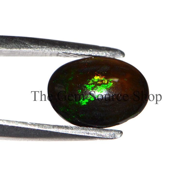 Wholesale Lot Ethiopian Black Opal Treated Oval Cabochon (68cts) Lot AAA Quality Loose Gemstone