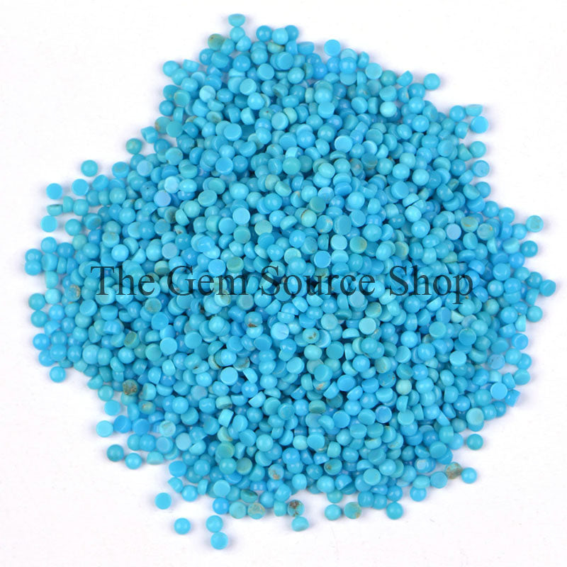 2mm Natural Turquoise cabochons, Turquoise Round Cabochons, Loose Turquoise Gemstone