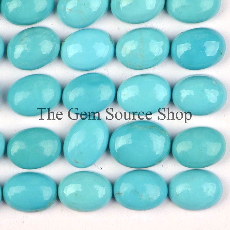 Arizona Natural Turquoise Oval Cabs, Turquoise Smooth Oval Cabochons, Loose Turquoise Stone