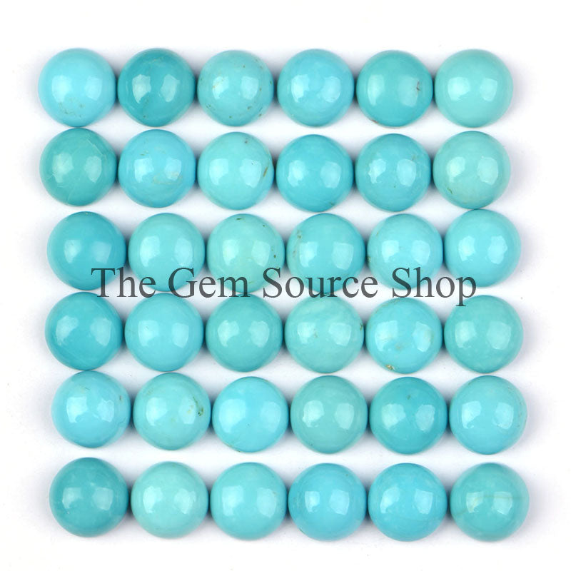 Super Top Quality Natural Turquoise Round Cabochons, Loose Turquoise, Smooth Round Cabs