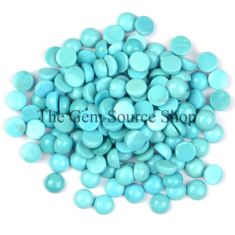 Super Top Quality Natural Turquoise Round Cabochons, Loose Turquoise, Smooth Round Cabs