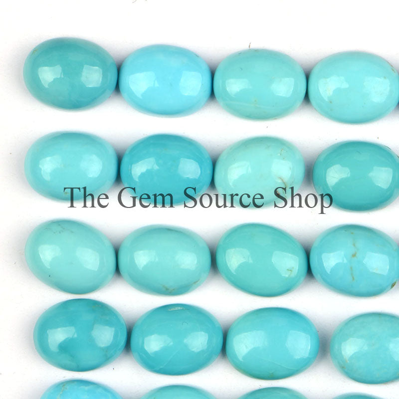 Extremely Rare Natural Turquoise Cabochons, Turquoise Smooth Oval Cabochons, Loose Gemstone