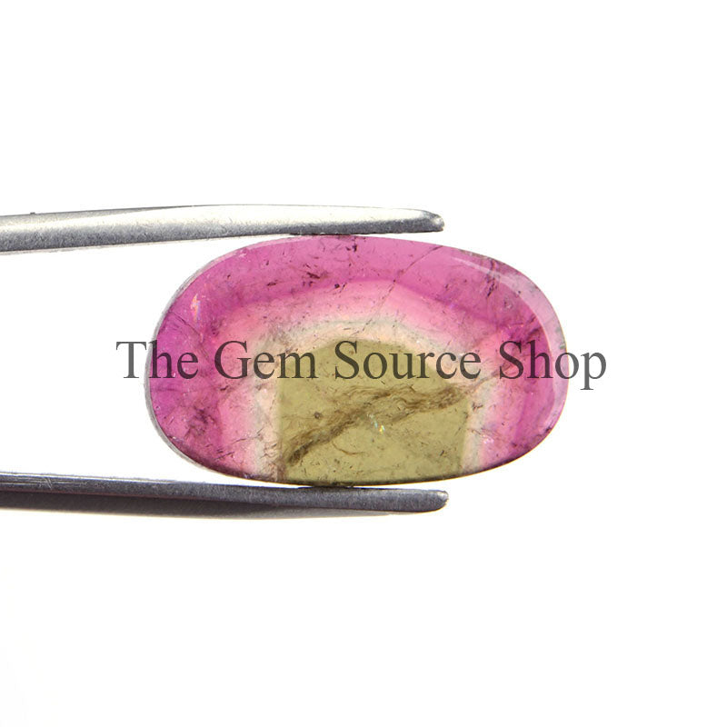 Top Quality Watermelon Tourmaline Slices Loose Wholesale Gemstone Beads Lot-15.5cts