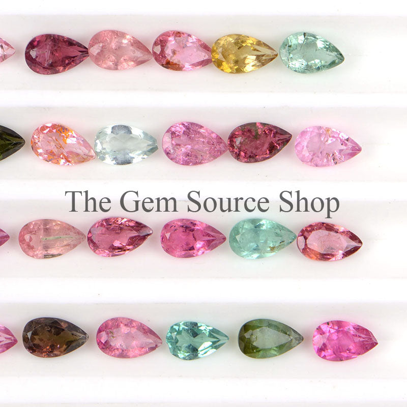 A Quality Tourmaline Cut Stone, Tourmaline Pear Cut Stone, Wholesale Loose Gemstone