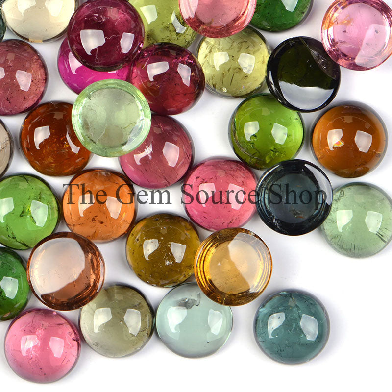 11mm AAA Quality Tourmaline Smooth Round Cabochons Gemstone, TGS-1256
