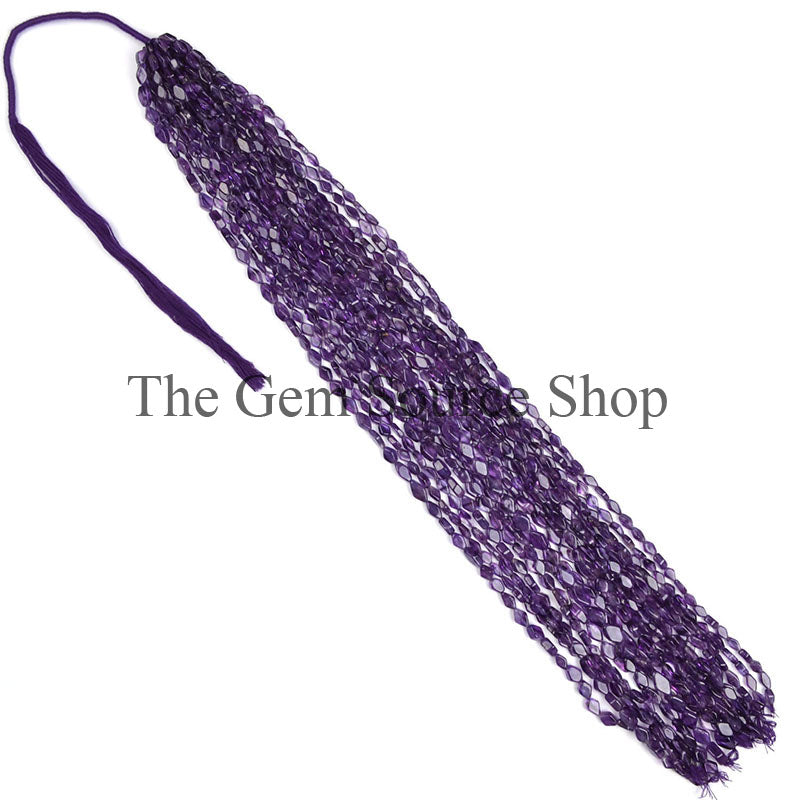 Amethyst Smooth Kite Shape Gemstone Beads TGS-0125