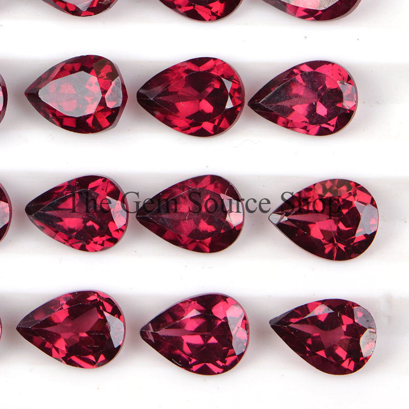 Rhodolite Garnet Pear Shape Cut Stone, Garnet Cut Stone, AAA Quality Loose Gemstone