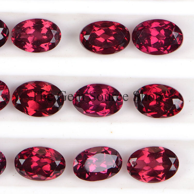 4X6mm Natural Rhodolite Garnet Cut Stone, Garnet Oval Shape Cut Stone, Loose Gemstone