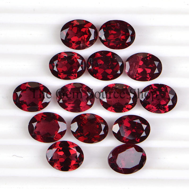 7X9mm Natural Rhodolite Garnet Cut Stone, Garnet Oval Cut Stone, AAA Quality Gemstone