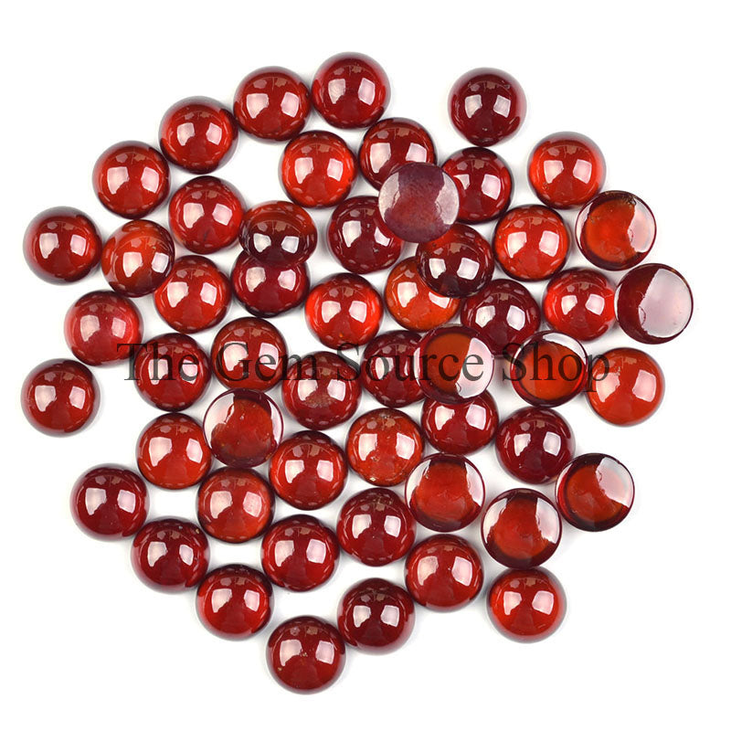 AAA Quality 12mm Hessonite Garnet Round Cabochons Loose Gemstone, TGS-1512