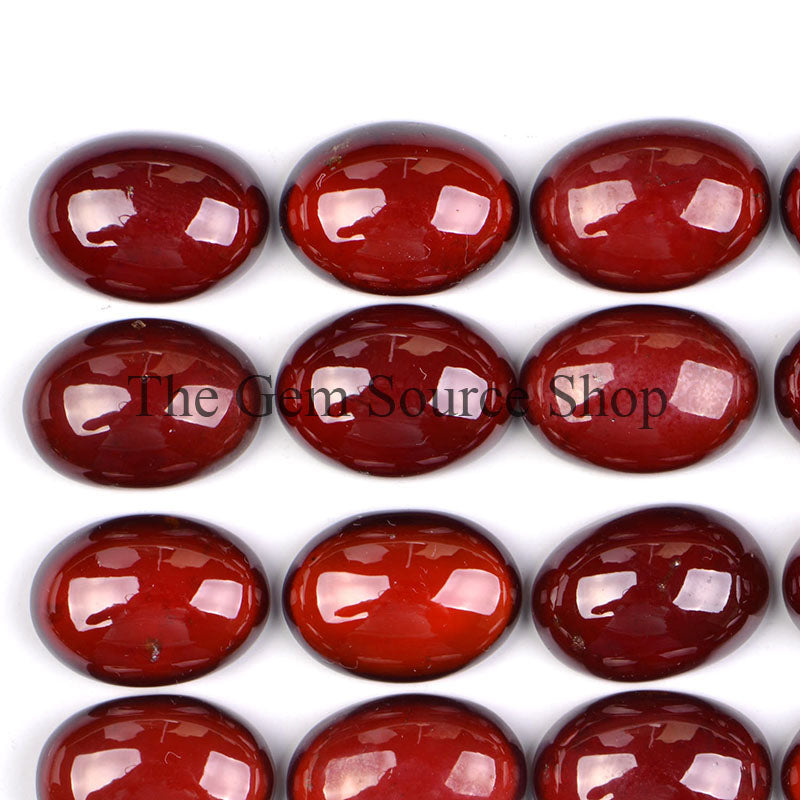 AAA Quality Hessonite Garnet Cabochon, Garnet Oval Cabochons, Garnet Cabs, Loose Gemstone