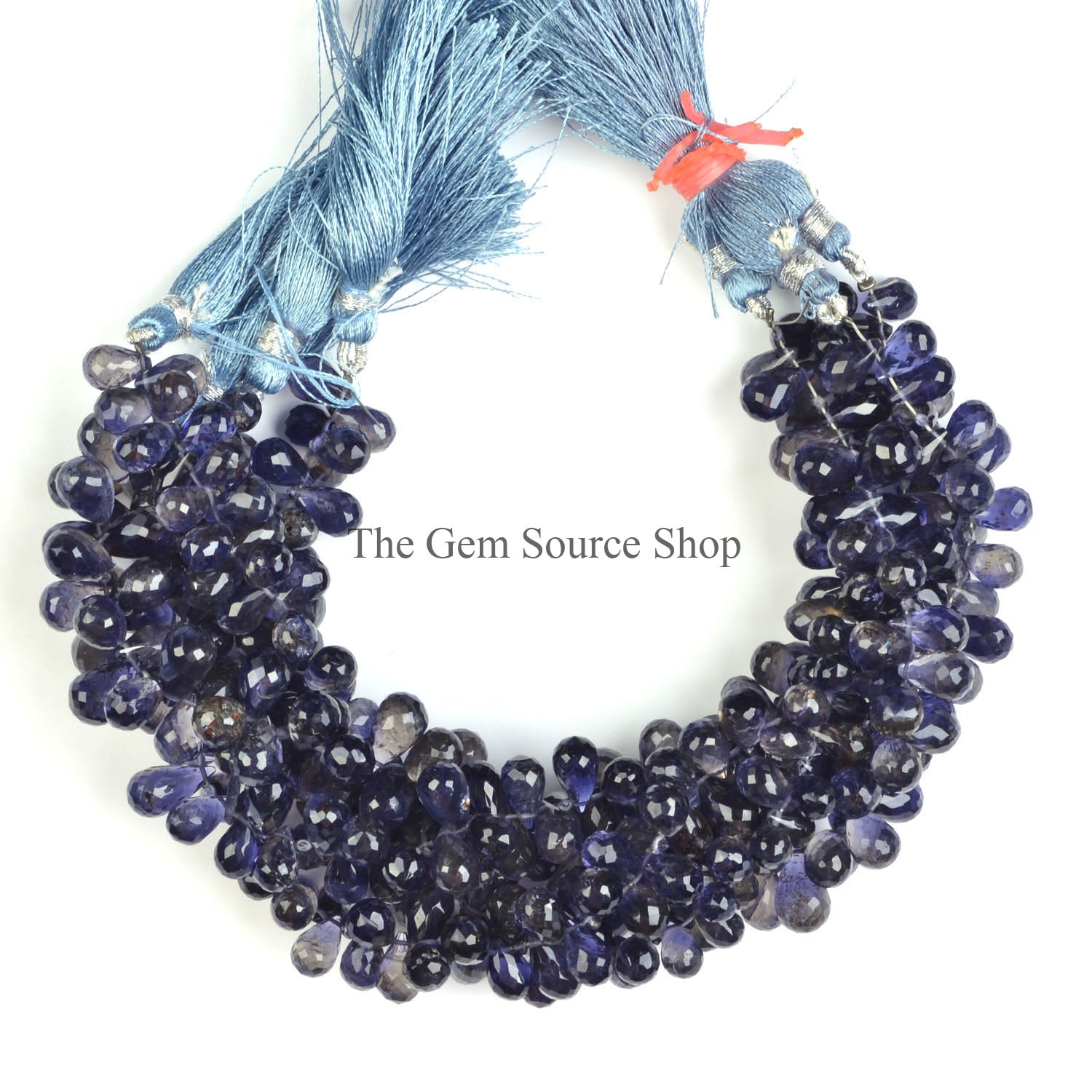 Iolite Beads, Iolite Faceted Beads, Iolite Faceted Drop Beads, side Drill Drop Beads, Iolite Gemstone Beads