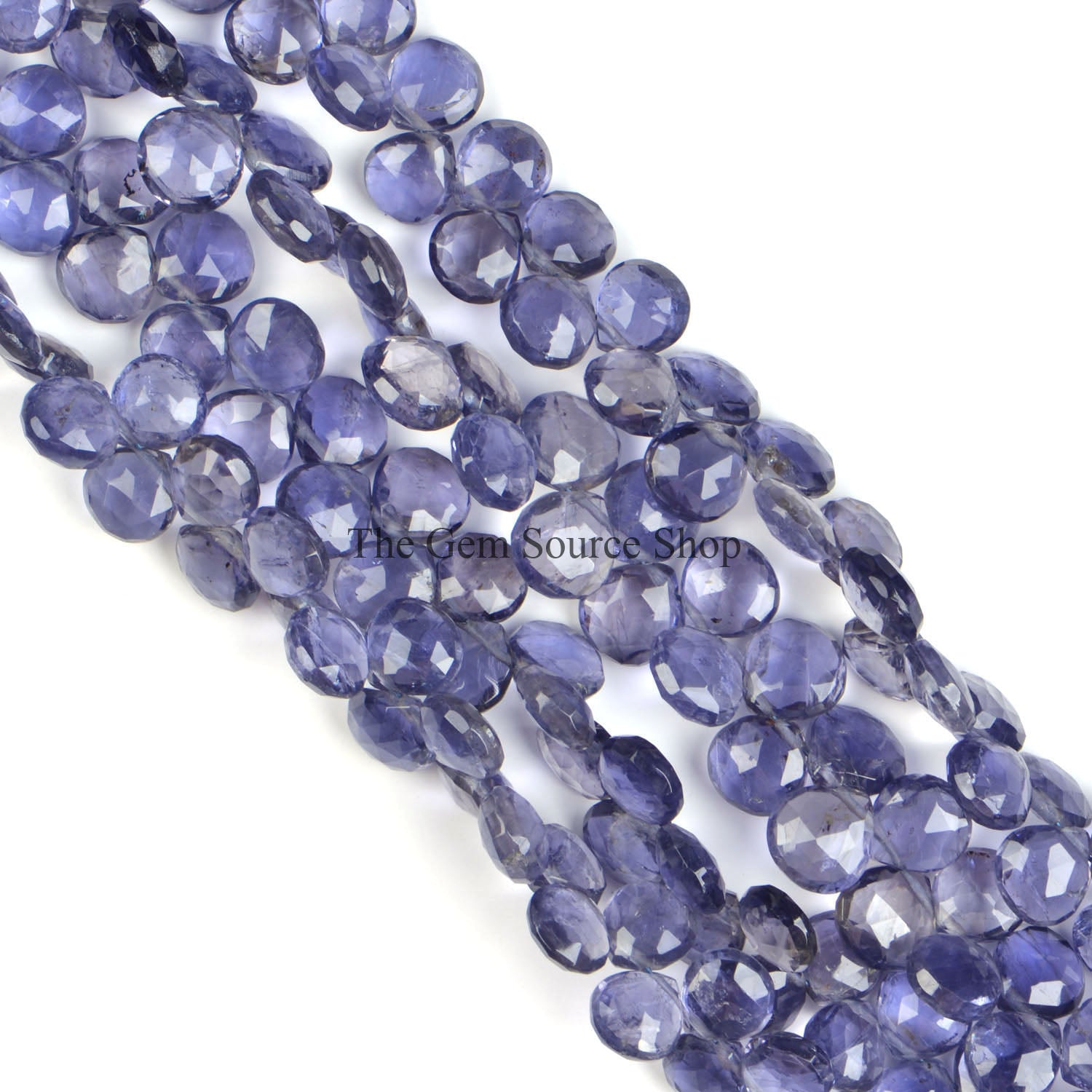 Iolite Faceted Beads, Iolite Heart Shape Beads, Heart Briolette Beads, Wholesale Gemstone Beads