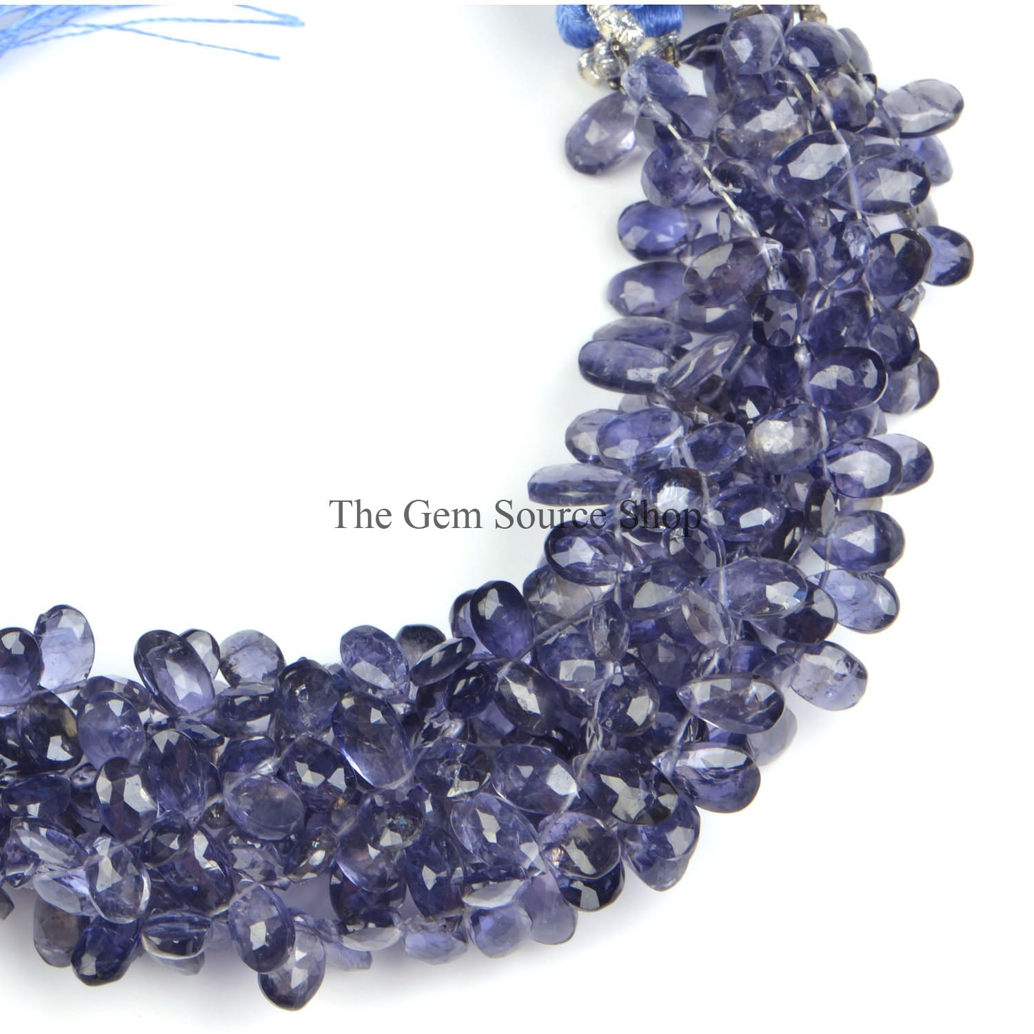 Natural Iolite Beads, Iolite Faceted Beads, Iolite Pear Shape Beads, Wholesale Beads, Beads For Jewelry