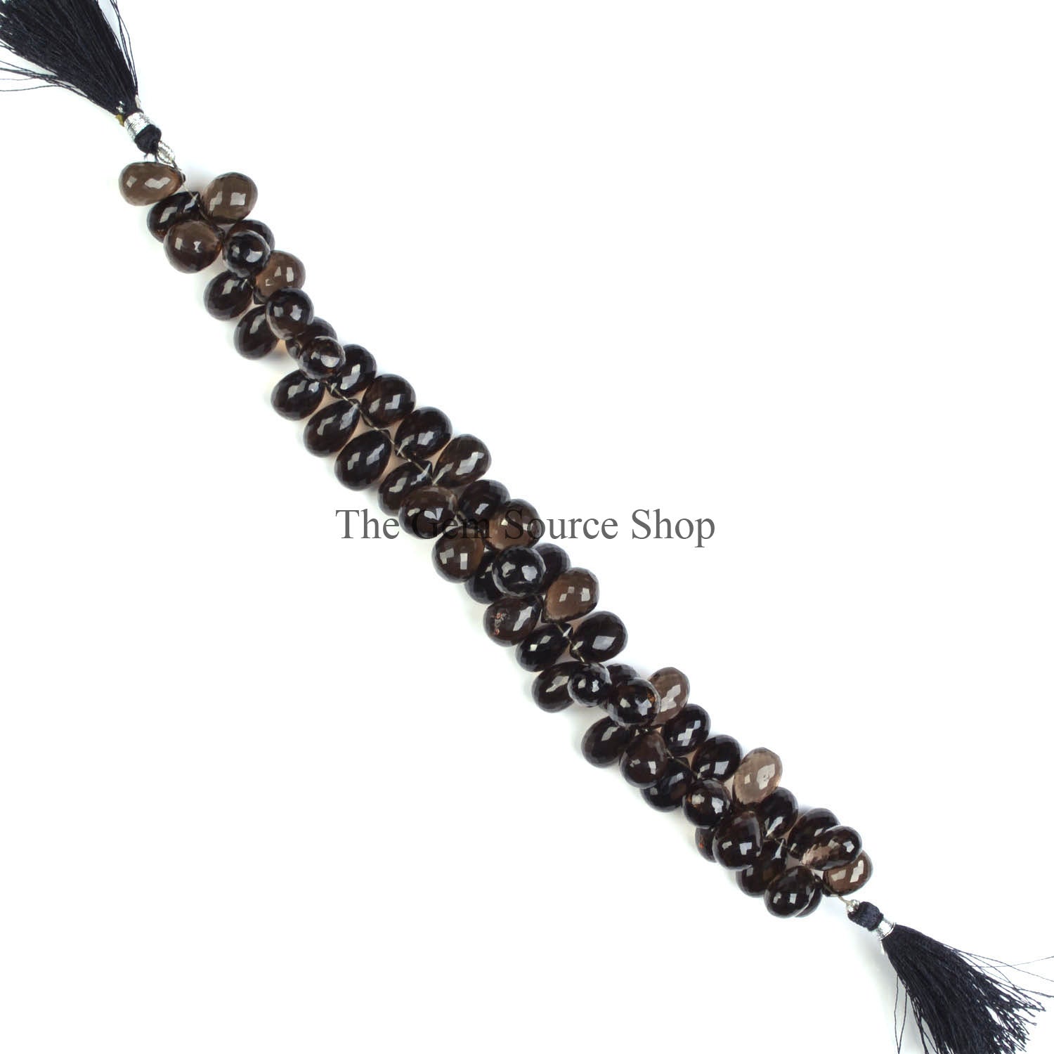 Big Size Smoky Quartz Beads, Faceted Drop Shape Beads, Side Drill Drop Beads, AAA Quality Beads