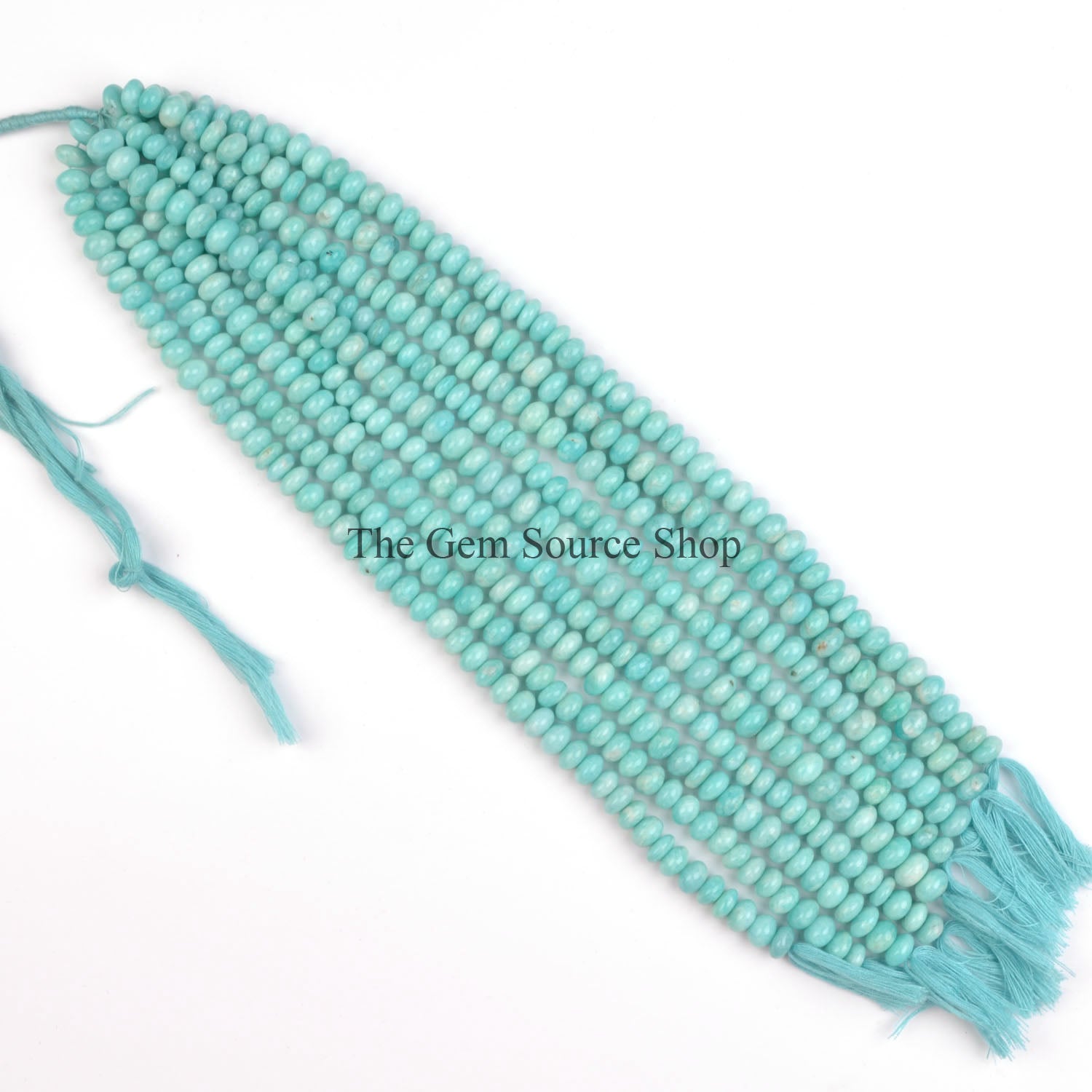 Amazonite Smooth Beads, Plain Rondelle Beads, Amazonite Gemstone Beads, Wholesale Beads