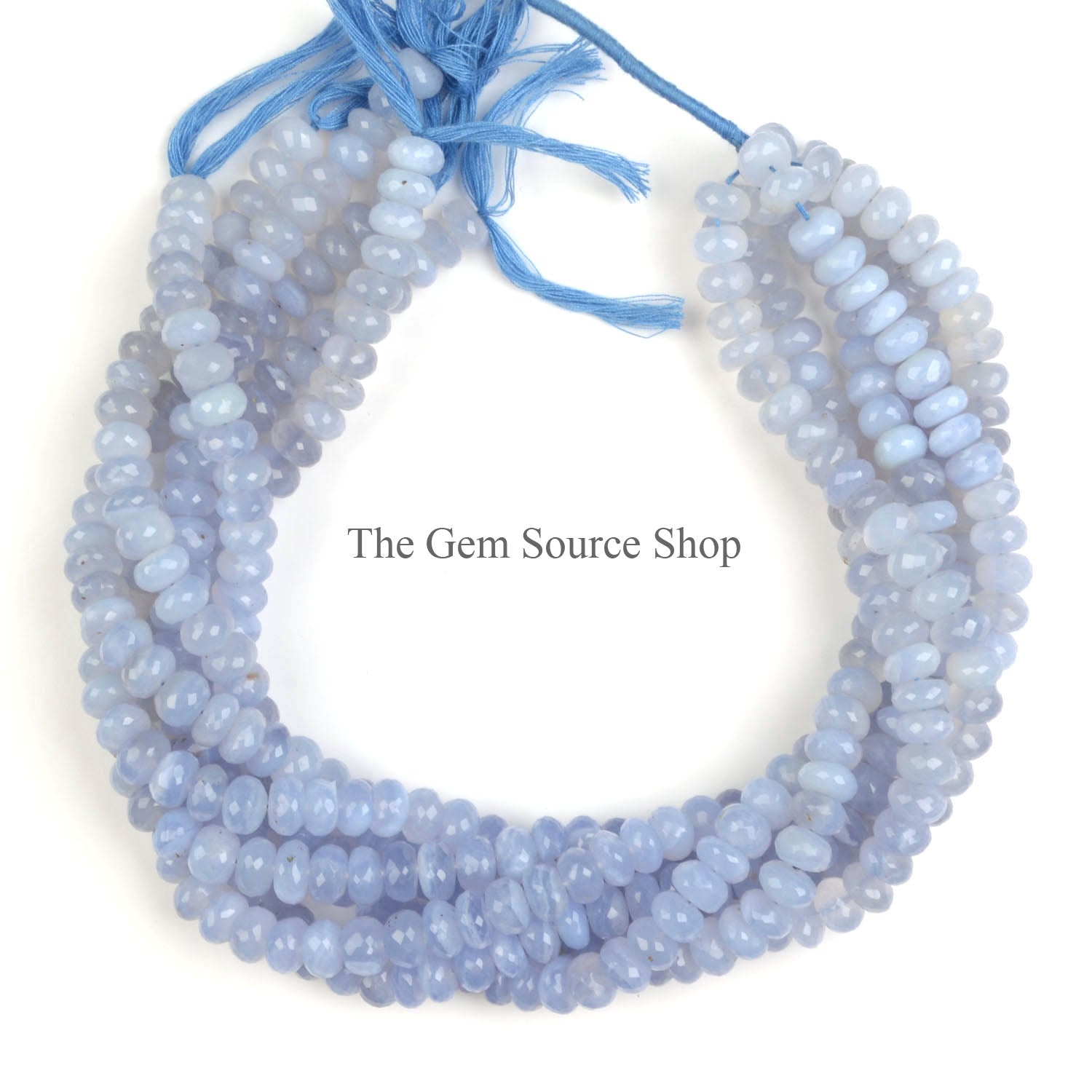 Chalcedony Beads, Chalcedony Faceted Beads, Chalcedony Rondelle Shape Beads, Gemstone Beads