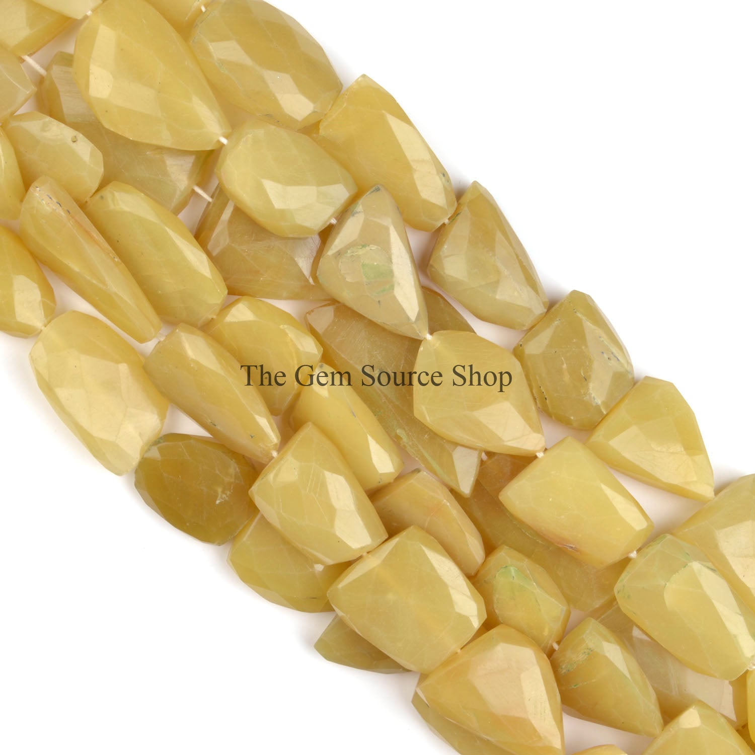 Yellow Opal Faceted Nugget Gemstone Beads, Yellow Opal Faceted Gemstone Beads, AA quality,Gemstone for Jewelry Making