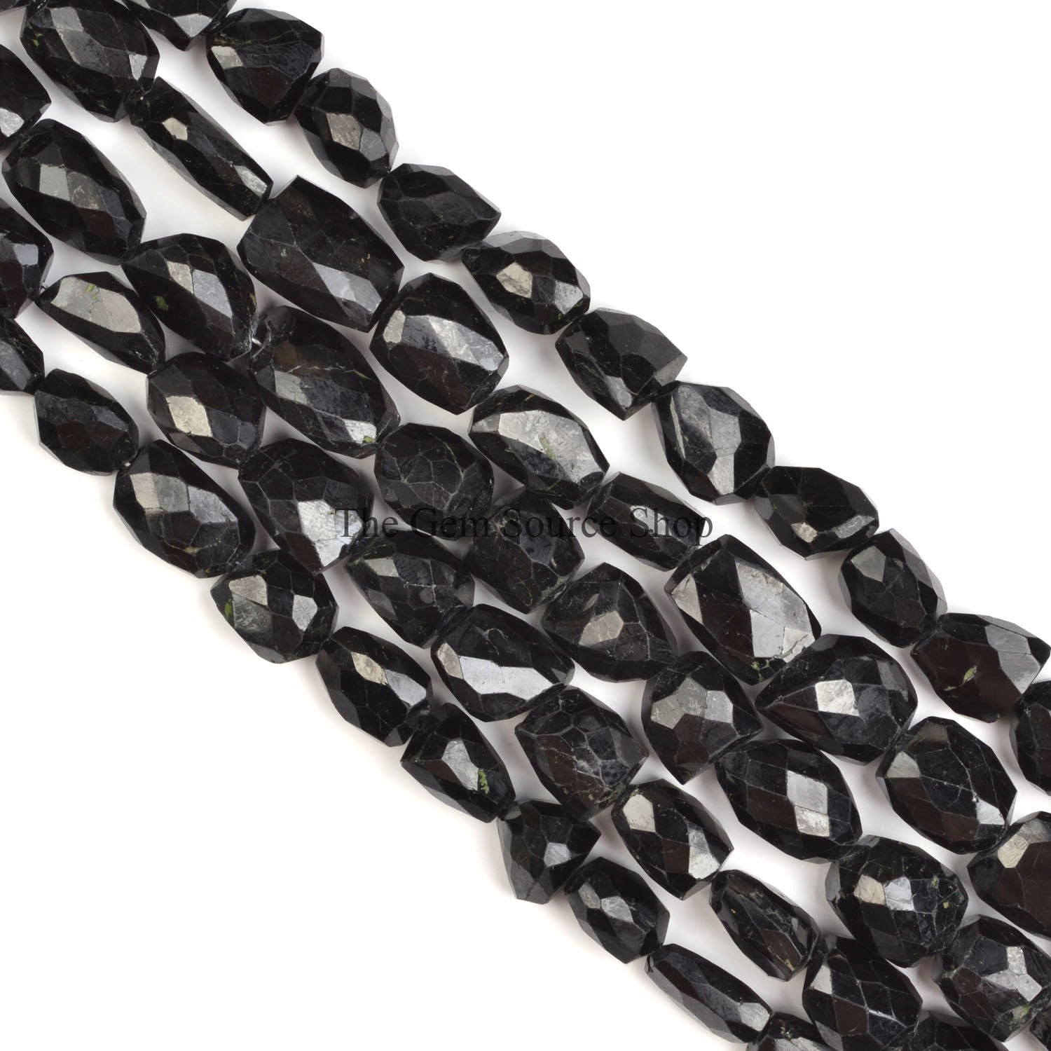 Black Tourmaline Beads, Black Tourmaline Nugget Shape Beads, Black Tourmaline Faceted Beads, Black Tourmaline Gemstone Beads