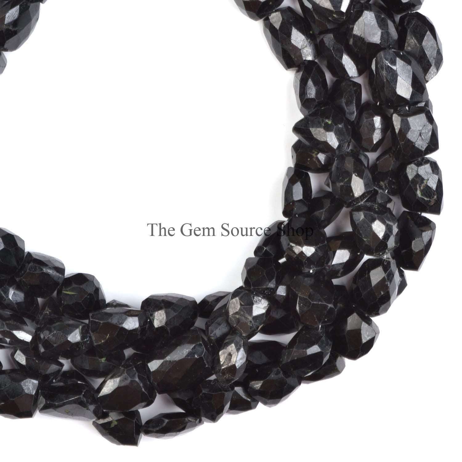 Black Tourmaline Beads, Black Tourmaline Nugget Shape Beads, Black Tourmaline Faceted Beads, Black Tourmaline Gemstone Beads