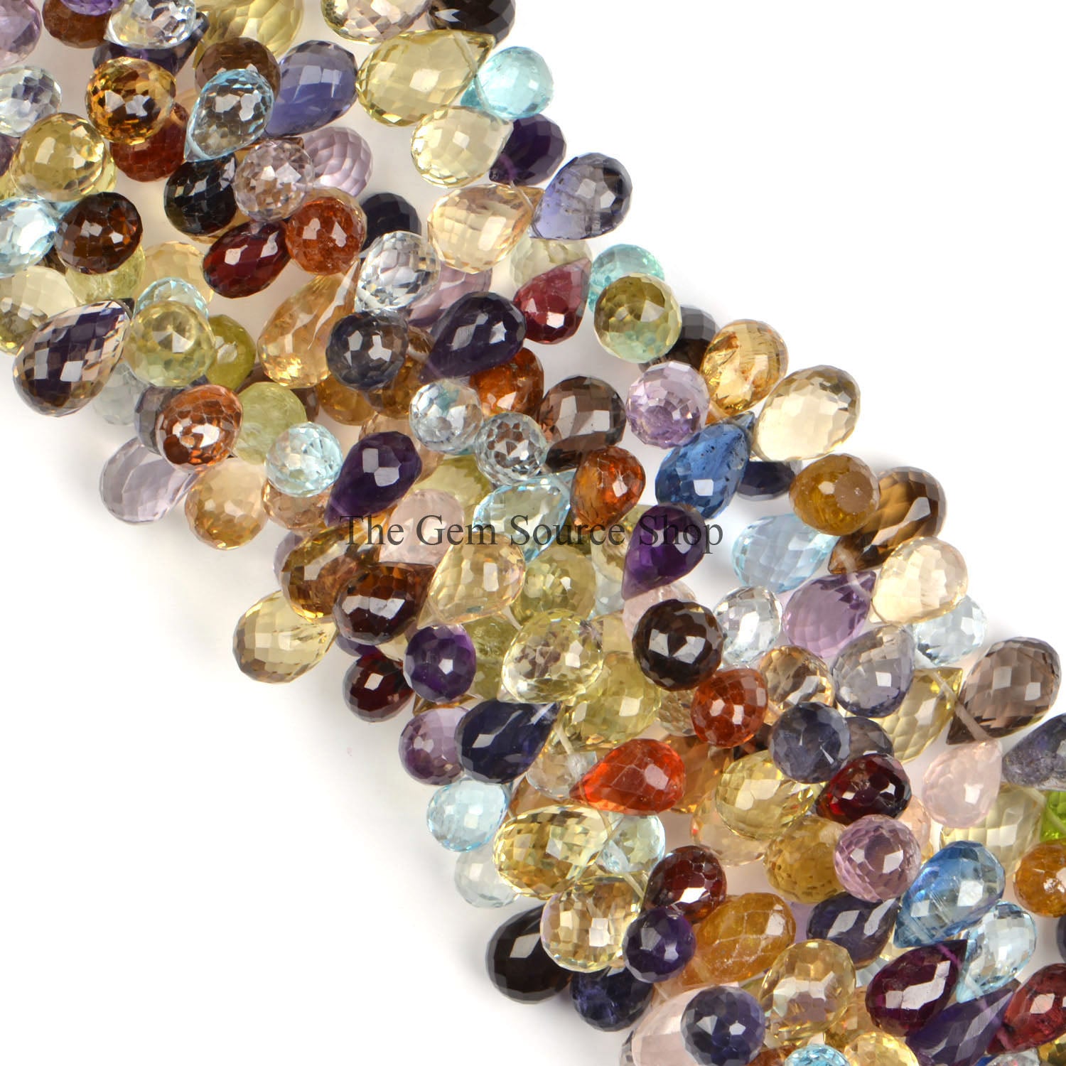 Multi Gemstone Rondelle Beads