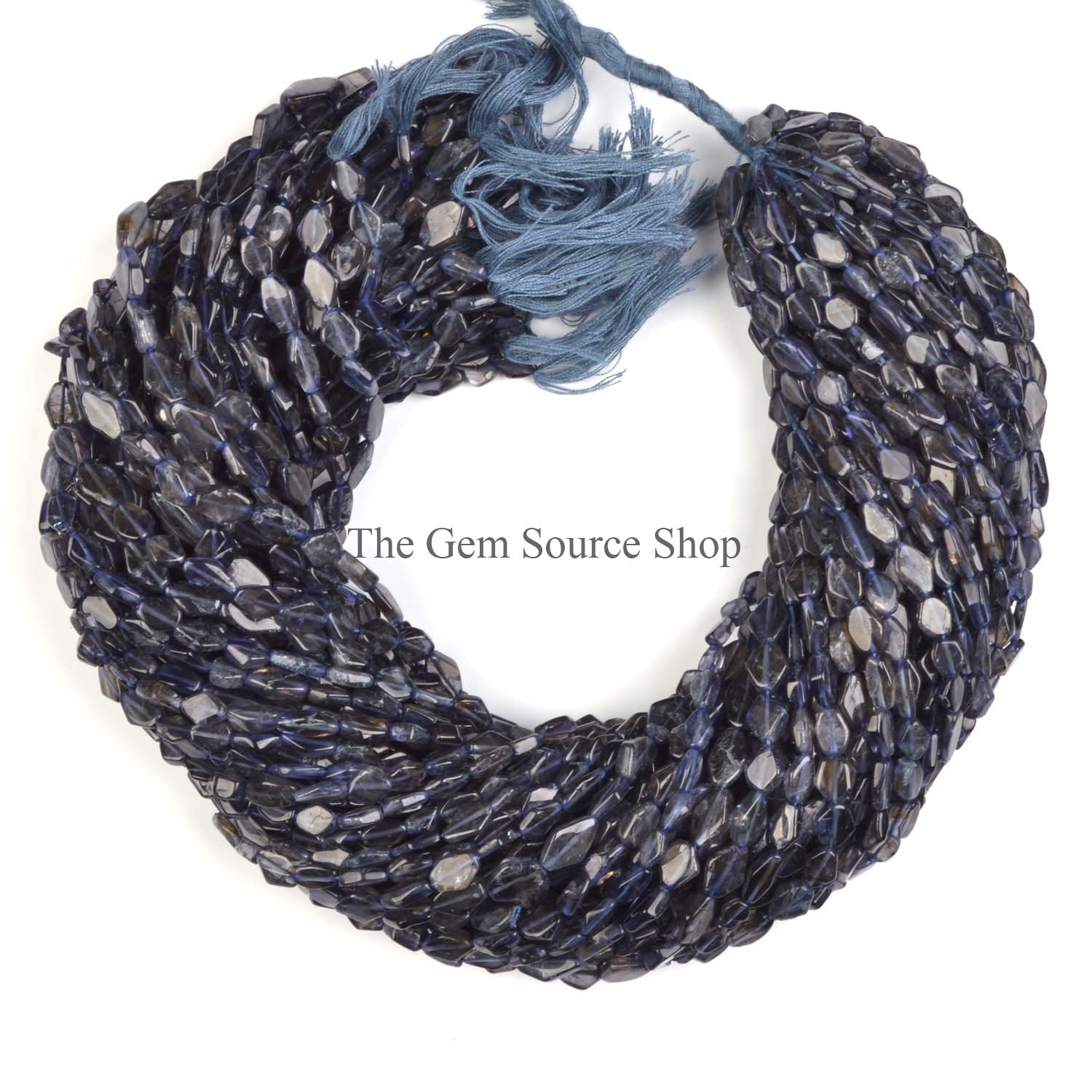 Iolite Kite Shape Beads