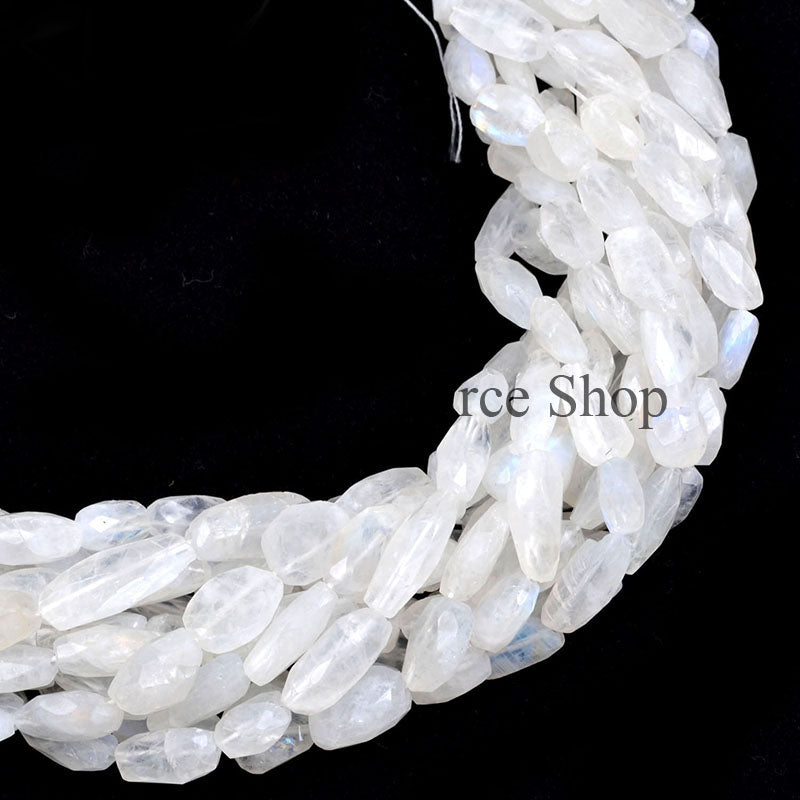 Rainbow Moonstone Faceted Nugget Beads, Fancy Shape Beads, Gemstone Loose Beads