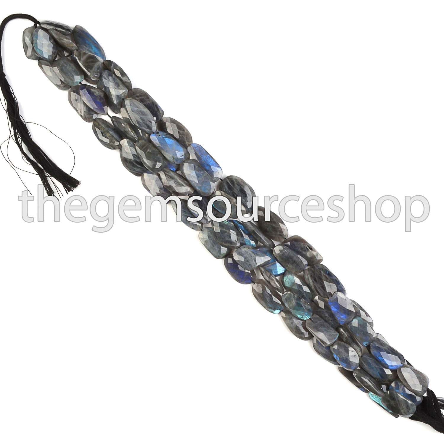 Labradorite Faceted Nugget Shape Gemstone Beads