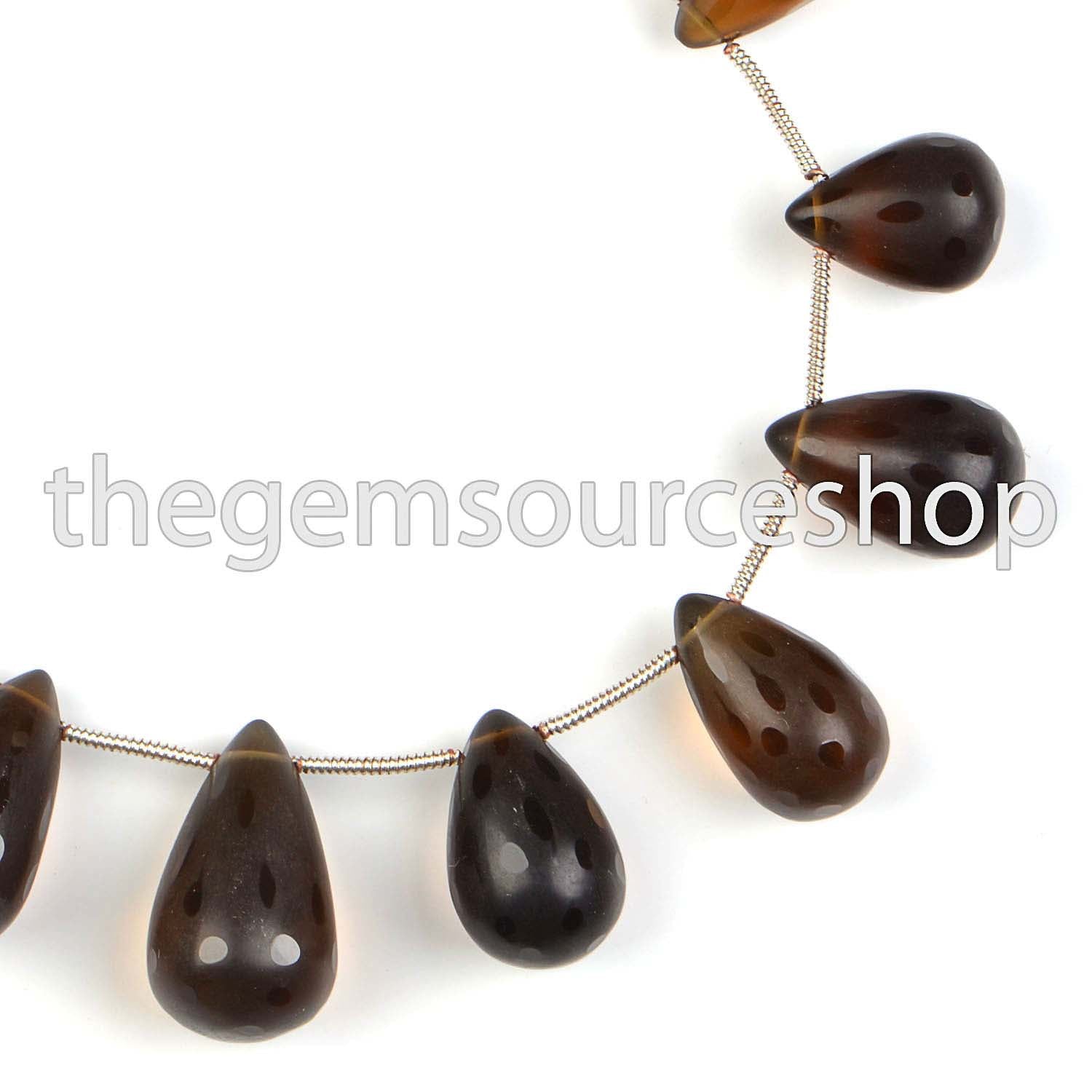 Smoky Quartz Smooth Beads