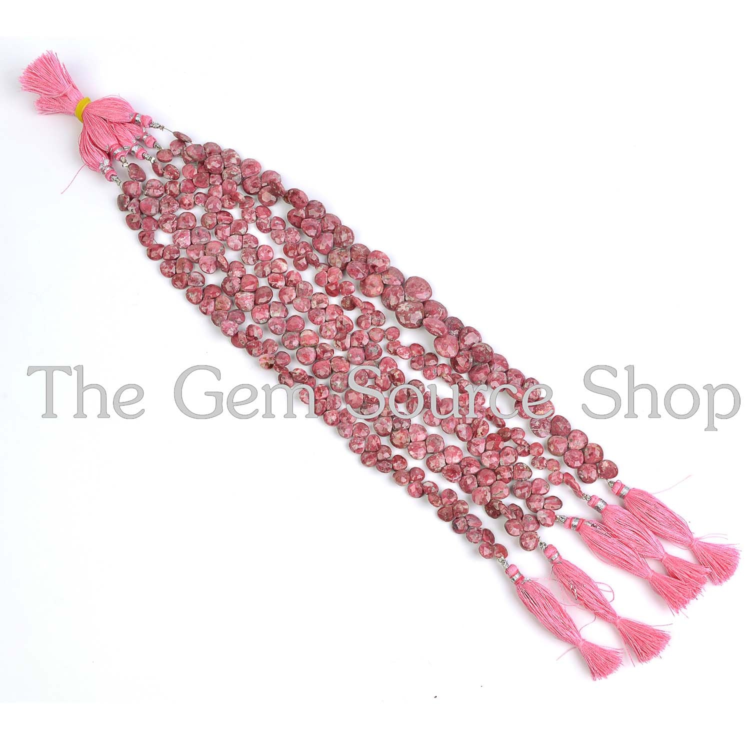 Thulite Faceted Beads