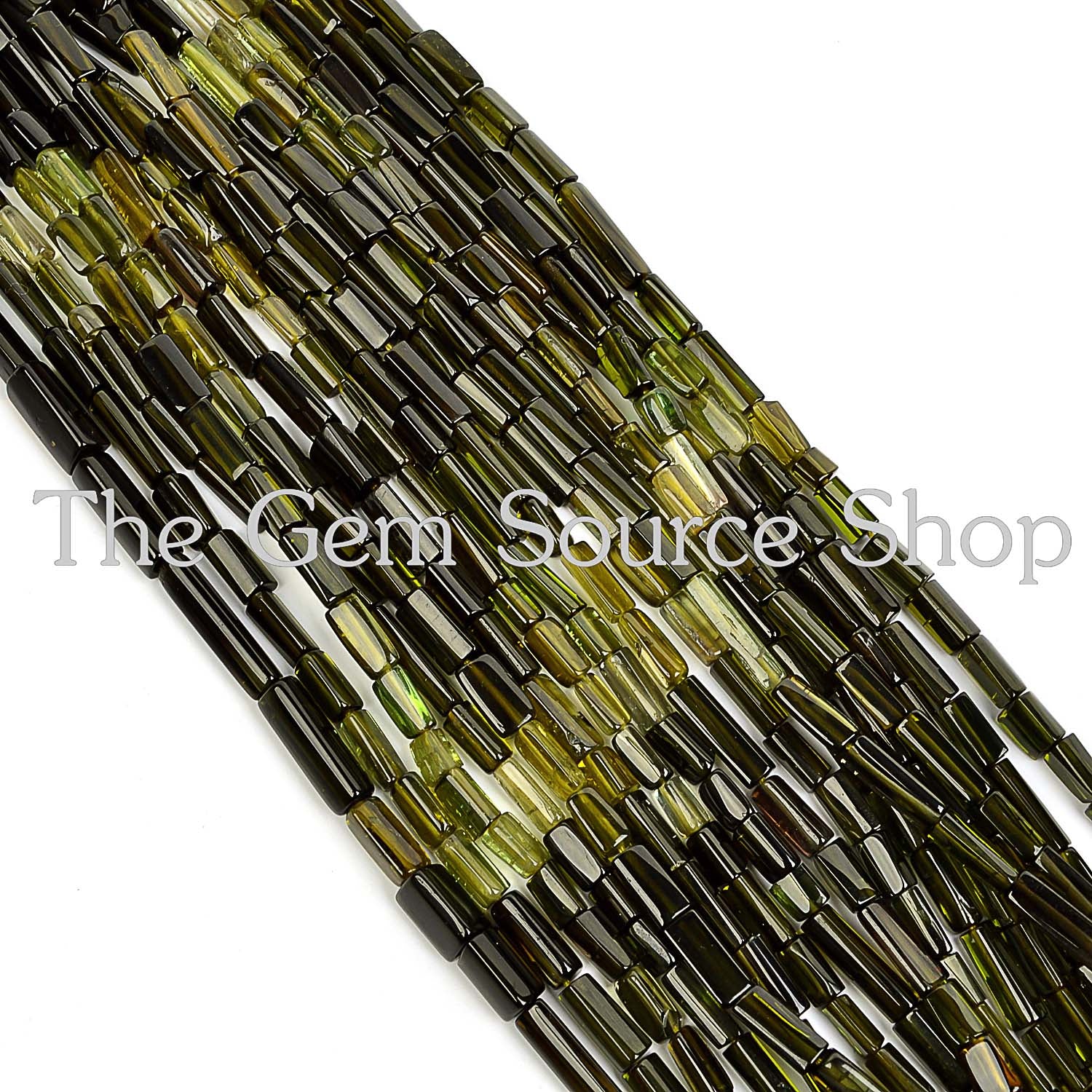 Shaded Tourmaline Smooth Beads