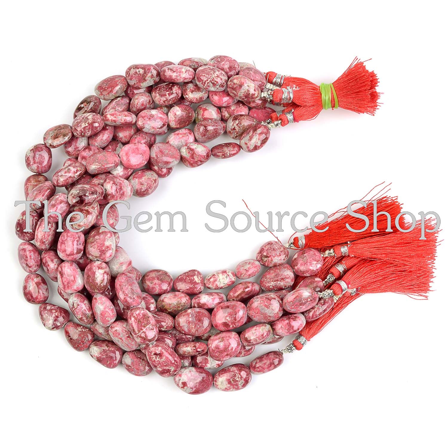 Thulite Smooth Nugget Beads, Gemstone Beads, Thulite Fancy Nugget Beads