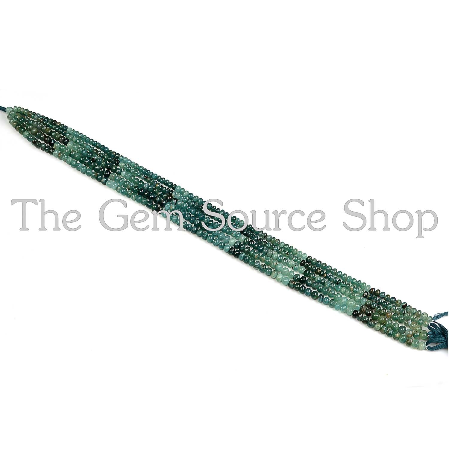 Rare Natural Grandidierite Smooth Rondelle Shape Beads