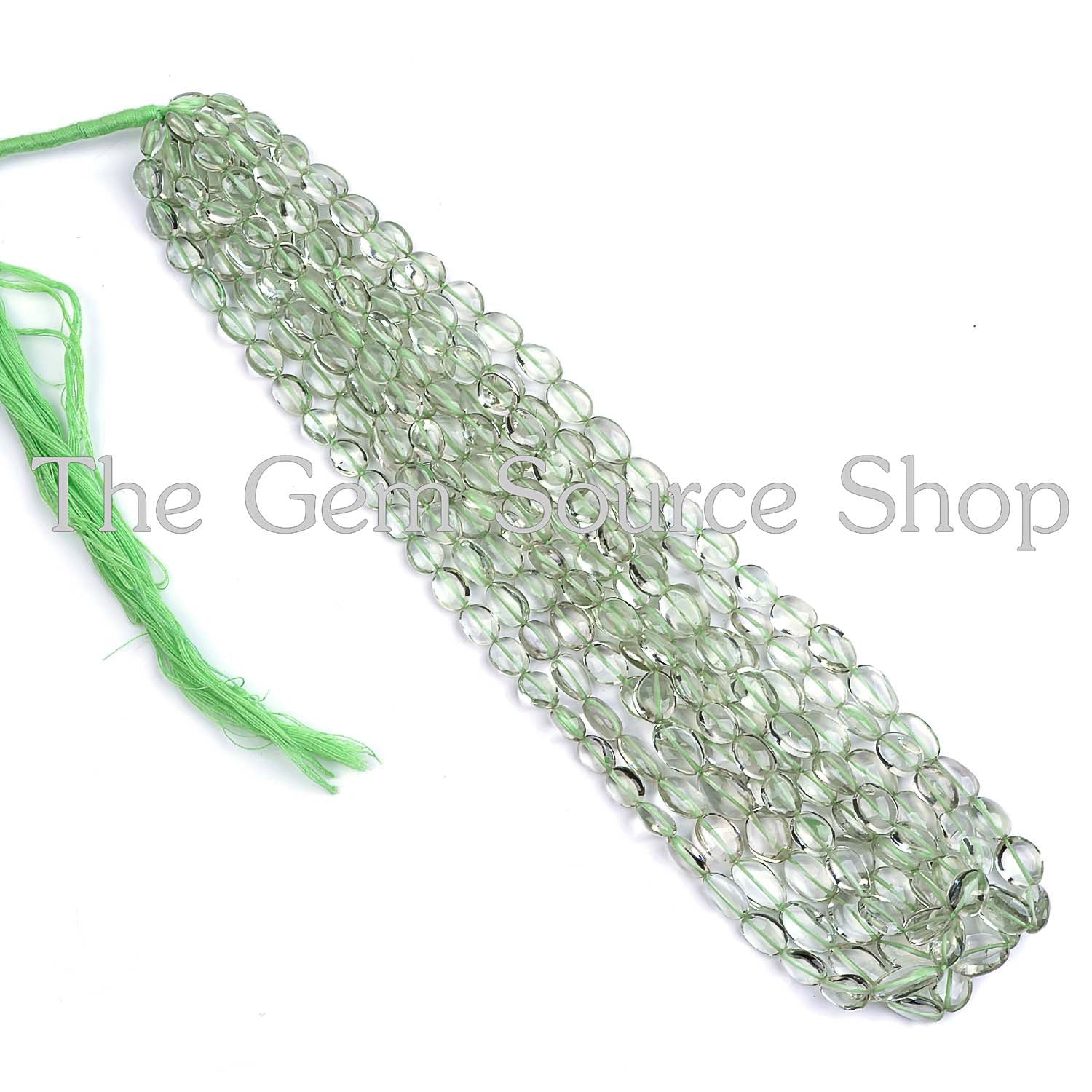 Green Amethyst Smooth Nugget Wholesale Gemstone Beads