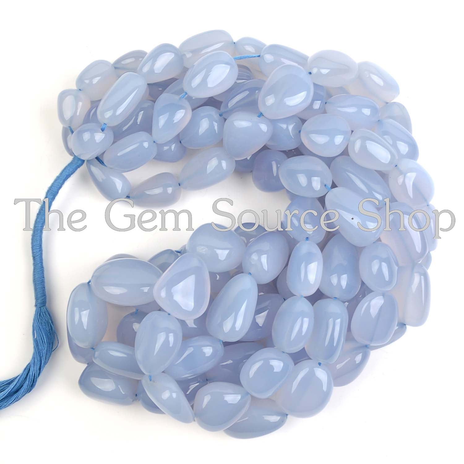 Natural Chalcedony Smooth Nugget Fancy Shape Beads