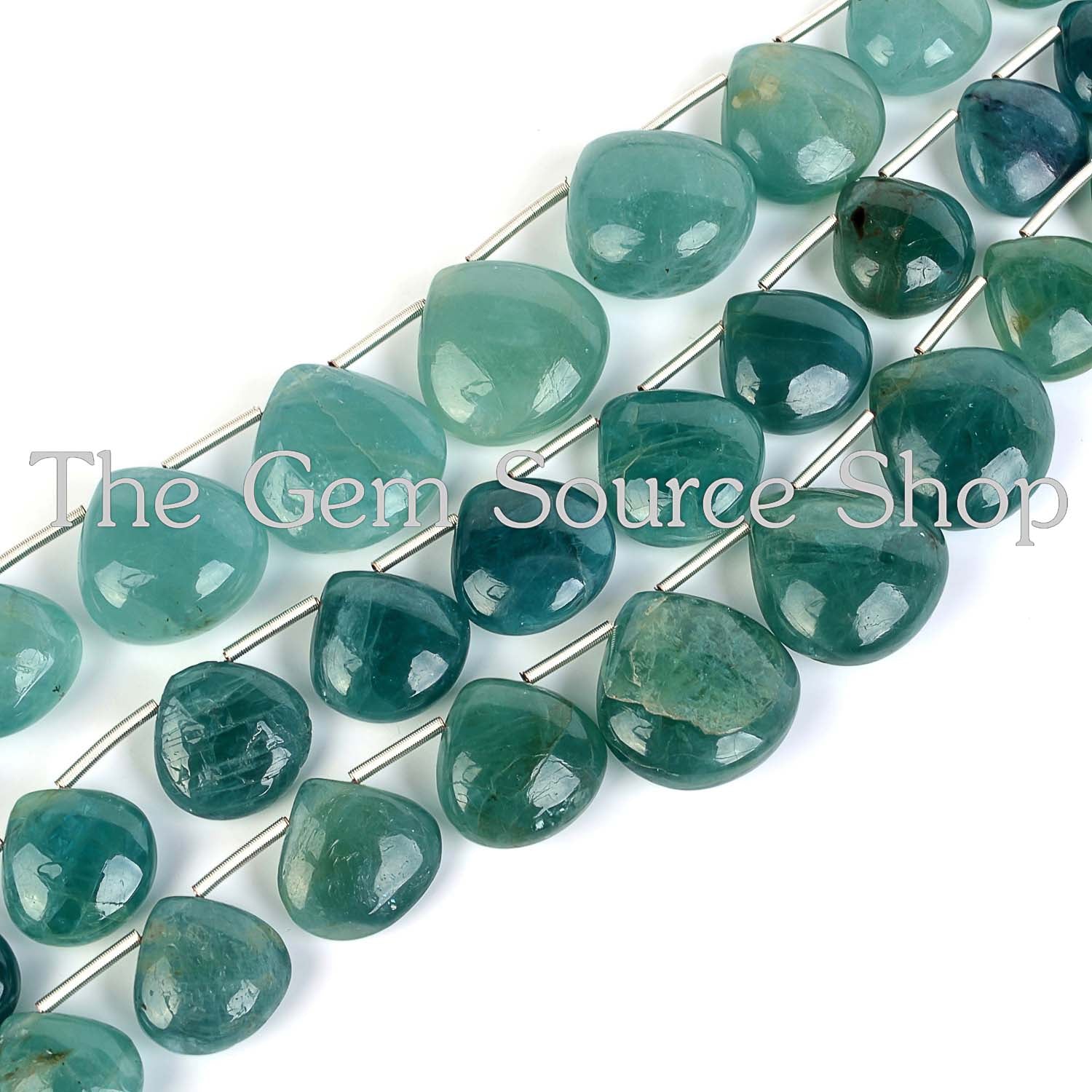 Natural Grandidierite Smooth Heart Shape Beads