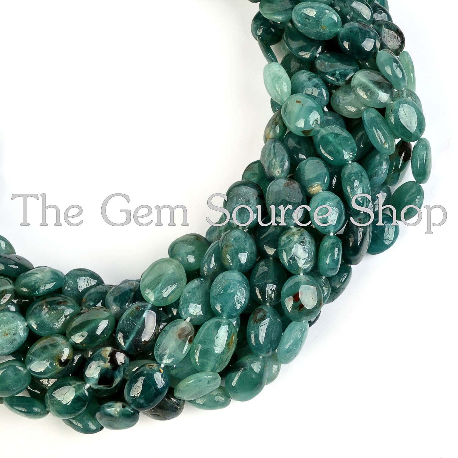 Natural Grandidierite Smooth Oval Shape Beads TGS-1989