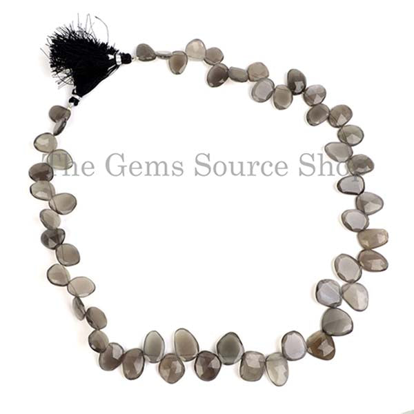 Grey Moonstone Beads, Moonstone Faceted Beads, Moonstone Table Cut Beads, Gemstone Beads