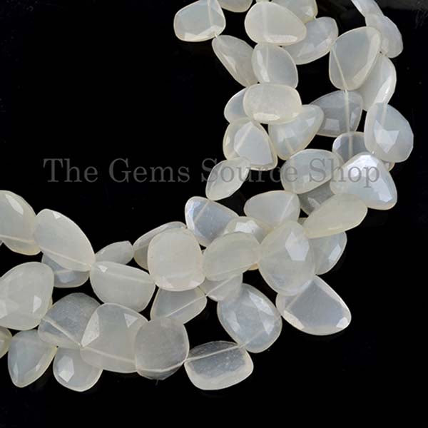 Moon Stone Table Cut Beads