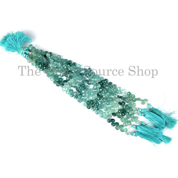 Grandidierite Faceted Side Drill Heart Gemstone Beads TGS-2039