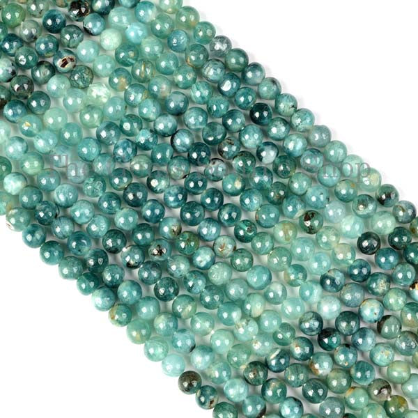 Grandidierite Smooth Round Shape Gemstone Beads TGS-2041