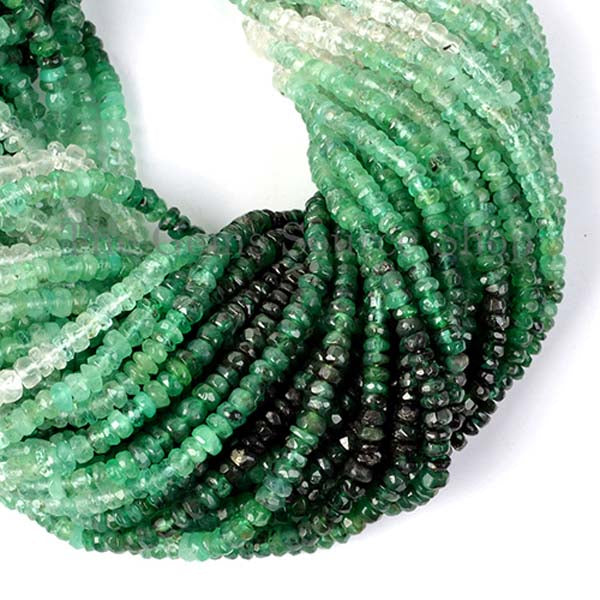Shaded Emerald Beads