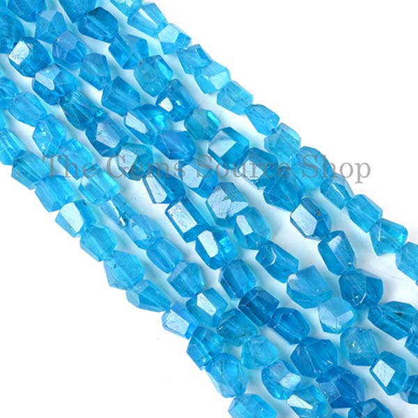 Top Quality Apatite Faceted Nugget Shape Beads TGS-2092
