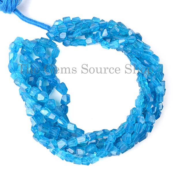 Top Quality Apatite Faceted Nugget Shape Beads TGS-2092