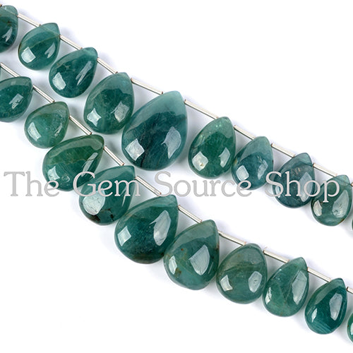 Extremely Rare Grandidierite Smooth Pear Gemstone Beads TGS-2135