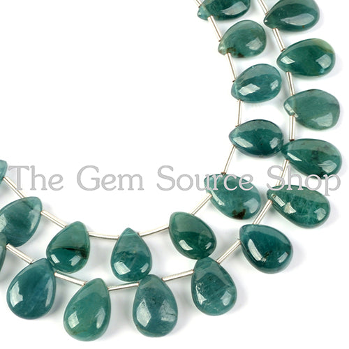 Extremely Rare Grandidierite Smooth Pear Gemstone Beads TGS-2138