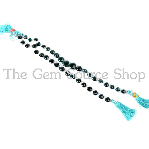 Grandidierite Smooth Heart Shape Gemstone Beads TGS-2139