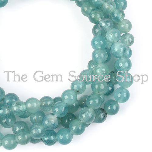Natural Grandidierite Round Ball Gemstone Beads TGS-2162